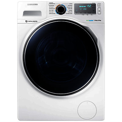 Samsung WD90J7400GW Freestanding Washer Dryer, 9kg Wash/6kg Dry Load, A Energy Rating, 1400rpm Spin, White